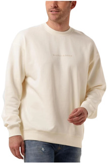 Core-Logo Front Chest Sweatshirt Scotch & Soda , Beige , Heren - 2Xl,Xl,L,M