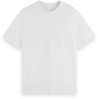 Core Logo T-Shirt Korte Mouw Scotch & Soda , White , Heren - Xl,L,M