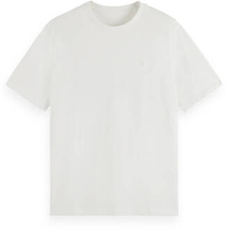 Core Logo T-Shirt Korte Mouw Scotch & Soda , White , Heren