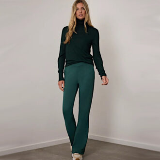 Corel broek boa flare uni 115 bottle green - maat 38 Groen