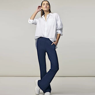 Corel broek boa flare uni 56 marine - maat 36 Blauw