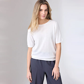 Corel top feline-optical white Ecru - L