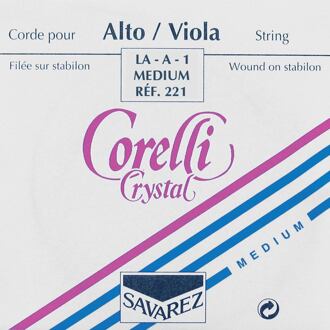 Corelli CO-221 altvioolsnaar A-1 altvioolsnaar A-1, 28/30 cm., medium, staal, aluminium