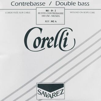 Corelli CO-302-A contrabassnaar D-2 1/2 contrabassnaar D-2 1/2, 100 cm., rope core, nickel