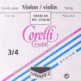 Corelli CO-3704-M vioolsnaar G-4 3/4 vioolsnaar G-4 3/4, stabilon, silver