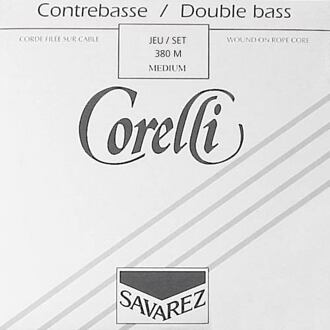 Corelli CO-380-M contrabassnaar set 4/4-3/4 contrabassnaar set 4/4-3/4, medium, bestaande uit CO-381-M, CO-382-M, CO-383-M en CO-384-M