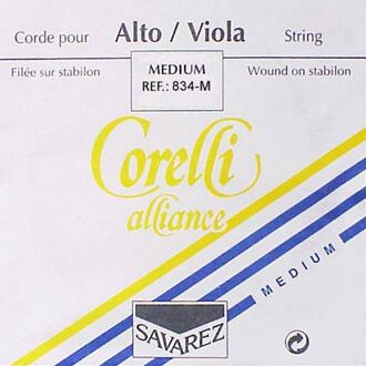 Corelli CO-834-M altvioolsnaar C-4 altvioolsnaar C-4, 33/37 cm., medium, stabilon, tungsten-alloy