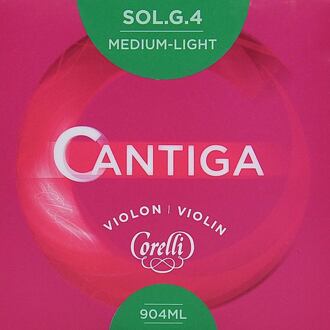 Corelli CO-904-ML vioolsnaar G-4 4/4 vioolsnaar G-4 4/4, light, cantiga material, silver