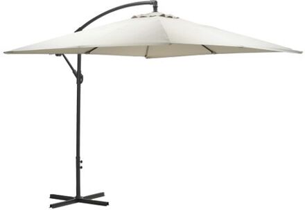 Corfu parasol 250x250 - donker grijs - zand