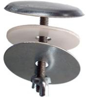 Cornat Afdekplaatje 40Mm + Vleugelmoer Ch - TEC319599