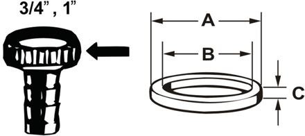 Cornat Dichting Slangverbinding 3/4 (2St) - TEC380228