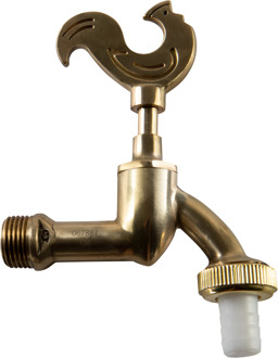 Cornat Dubbeldienstkraan 'Haan' 1/2 Pol/Ms - T300501