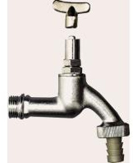 Cornat Dubbeldienstkraan 'Key' 1/2 Mat/Ch - TEC300701