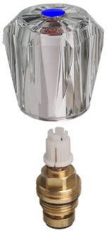 Cornat Kraanbovenstuk Lagedr. 3/8 Blauw Ac - TEC303101