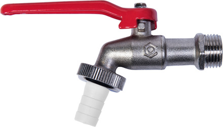 Cornat Messing Kogelaftapkraan 1/2 Ch-Mat - FLOR92580