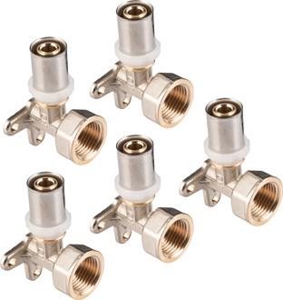 Cornat Perskoppeling Wandstuk 16 5St Ms-A2 - VRPTP500880N