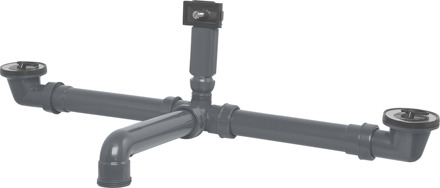 Cornat Sifon + Overloop Spoelbak 6/4 (418) - T354504R