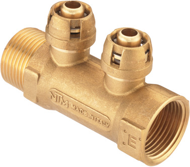 Cornat Steekfitting Verdeelstuk 2X20X1''Ms - VRST662020