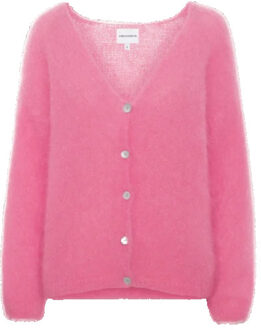 Cornelia ls cardigan pink - Roze