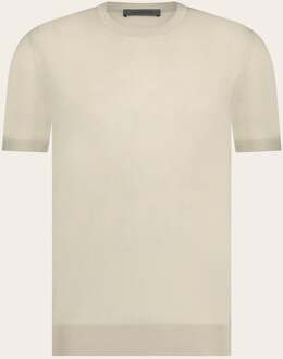 Corneliani T-shirt van zijde en katoen