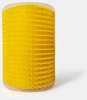 ⚡️Corner Krassen Wrijven Borstel Huisdier Kam Verwijderbare Kat Huisdier Ontharing Massage Kam Huisdier Verzorgen Cleaning Supplies geel