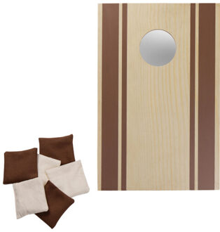 Cornhole spel - maat One size Bruin