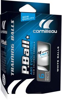 Cornilleau ABS Evolution tafeltennisballen 6 st Zwart