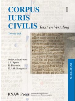 Corpus Iuris Civilis / 1 Instituten - Boek Amsterdam University Press (9069845539)