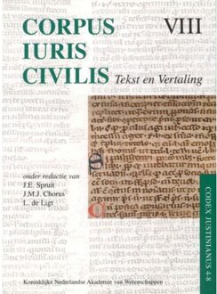 Corpus Iuris Civilis VIII; Codex Justinianus 4 - 8 / VIII / Codex Justinianus iv-viii - Boek Amsterdam University Press (9069845148)