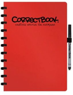 Correctbook original a4 horizon red, gelinieerd