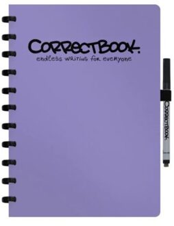 Correctbook original a4 petunia purple, blanco