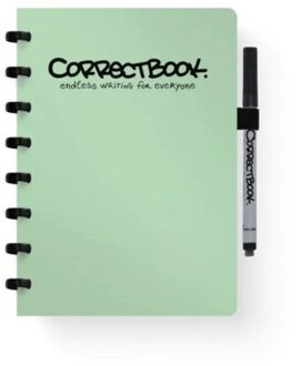 Correctbook Original A5 Misty Mint-Gelinieerd - Uitwisbaar / Whiteboard Notitieboek