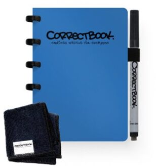 Correctbook original a6 earthy blue, blanco