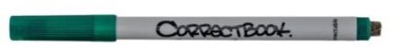 Correctbook pen groen 0.6mm | whiteboard notitieblok/schrift