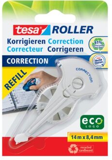 Correctierollervulling Tesa ecoLogo 8.4mmx14m eco op blister Groen