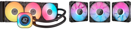 Corsair iCUE LINK TITAN 360 RX LCD + 3x iCUE LINK RX120 RGB Cooling bundel Waterkoeling