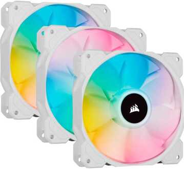 Corsair White SP120 RGB ELITE 120mm Fan 3p