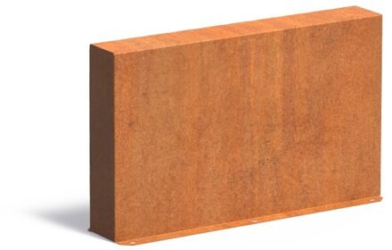Cortenstaal muur 100x15x60cm.