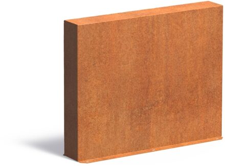 Cortenstaal muur 100x15x80cm.