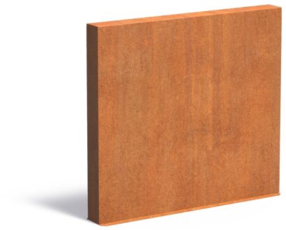 Cortenstaal muur 150x15x135cm.