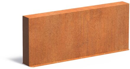 Cortenstaal muur 150x15x60cm.