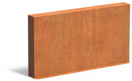 Cortenstaal muur 150x15x80cm.