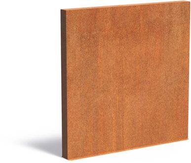 Cortenstaal muur 200x15x200cm.