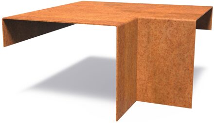 Cortenstaal overzetprofiel (20,4cm.) binnenhoek 30x30x15cm.