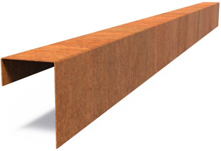 Cortenstaal overzetprofiel recht 230x10,4x15cm.