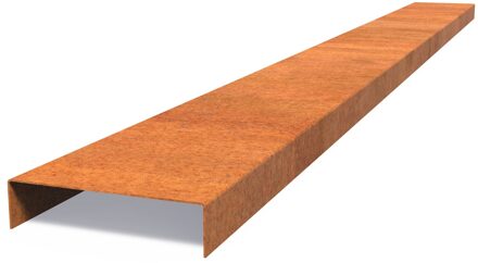 Cortenstaal overzetprofiel recht 230x20,4x5cm.
