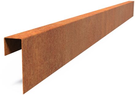 Cortenstaal overzetprofiel recht 230x5,4x15cm.