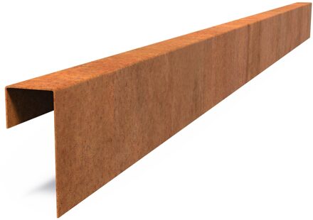 Cortenstaal overzetprofiel recht 230x6,4x15cm.