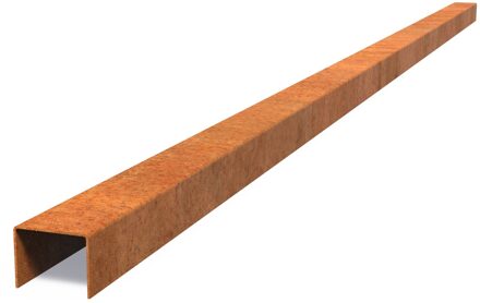 Cortenstaal overzetprofiel recht 230x6,4x5cm.