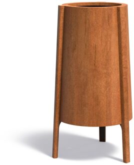 Cortenstaal plantenbak Botan 50x120cm.